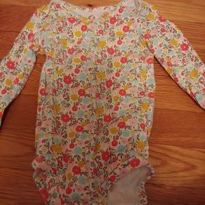 Baby girl floral long sleeve onesie/sweater
